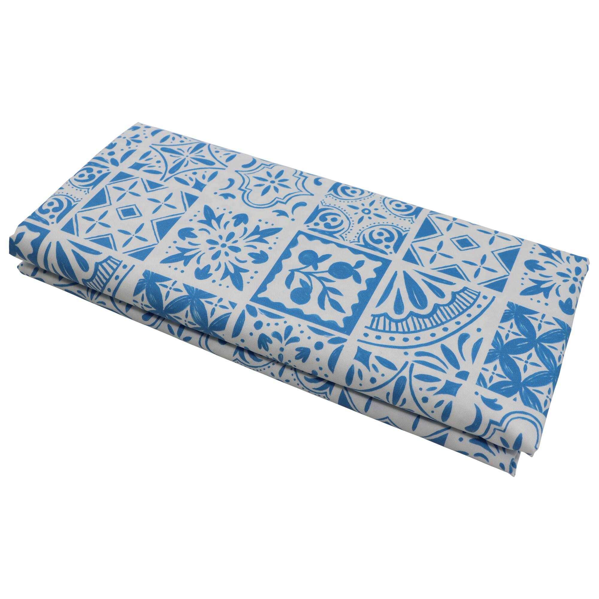 52" x 70" Blue Tile Citrus Kitchen Tablecloth by Celebrate It™